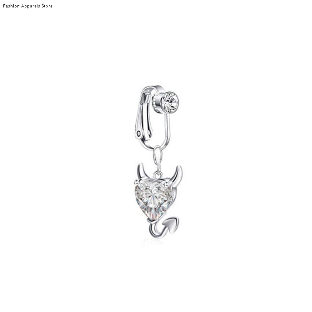 Body Jewelry Belly Button Rings - Rhinestone Stainless Steel Body Piercing Jewelry