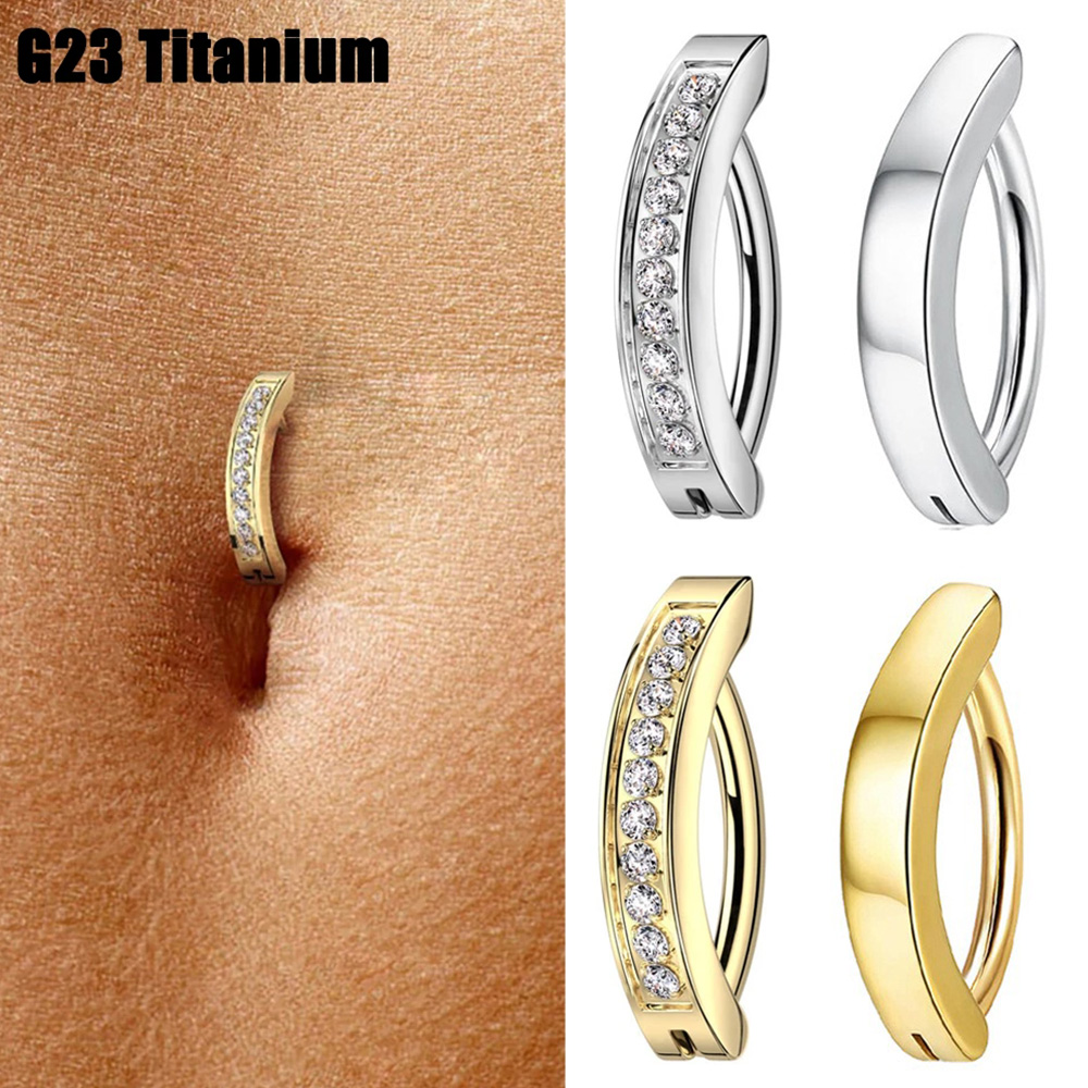 Body Jewelry Implant Grade - 1PC Implant Grade G23 Titanium Cz
