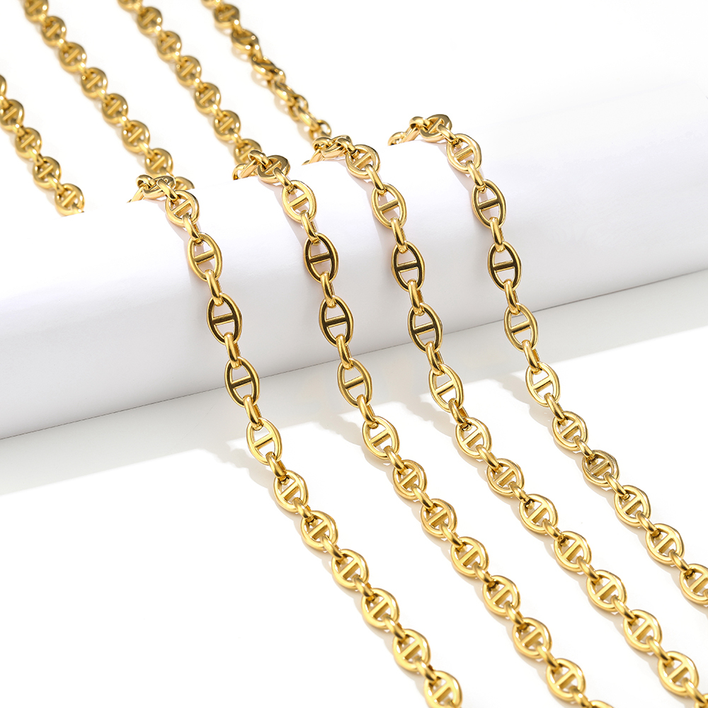 Body Chain Jewelry - 1 Meter Stainless Steel Coffee Bean