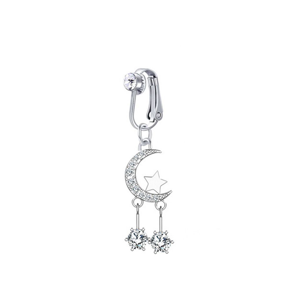 Body Jewelry Belly Button Rings - Women Earring Clip Faux Piercing Cartilage
