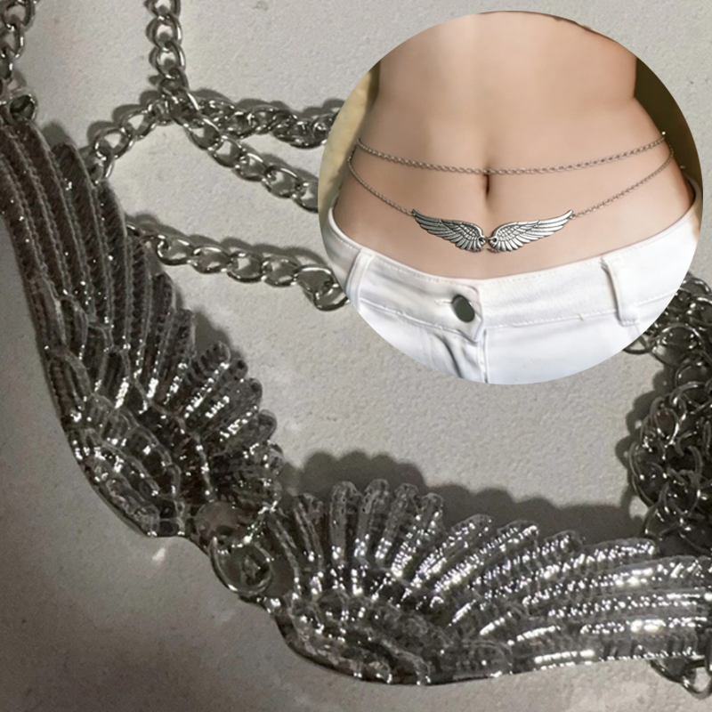 Body Chain Jewelry - Double Layer Wings Angel Waist Chain