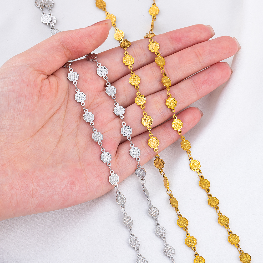 1meter Striped Flower Stainles - مراجعة Body Chain Jewelry وسعره