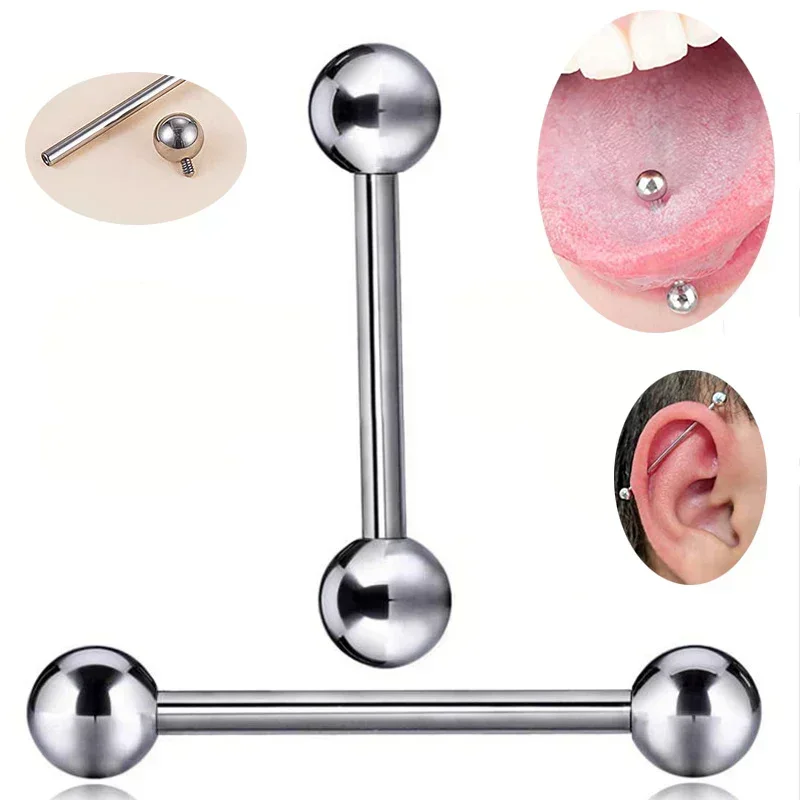 F136 Titanium Piercing 14G Bar - مراجعة Tongue Barbell Straight وسعره