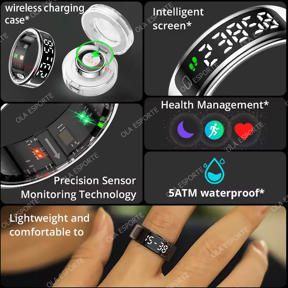 R13 Smart Ring with Display Sc - مراجعة Daith Heart Ring وسعره