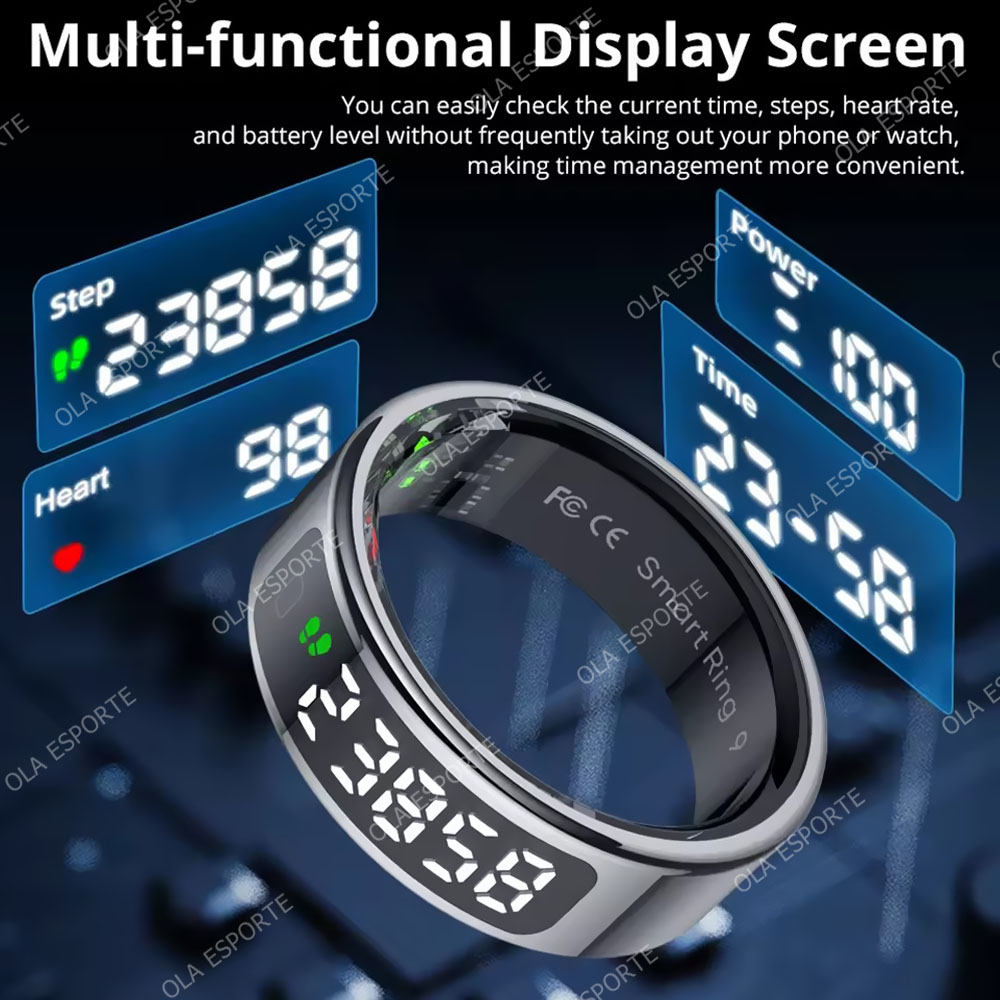 R13 Smart Ring with Display Sc - مراجعة Daith Heart Ring وسعره