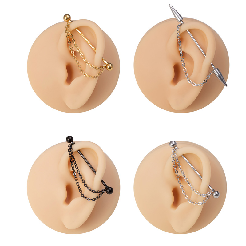 1pc Industrial Piercing Barbel - مراجعة Body Jewelry Implants وسعره