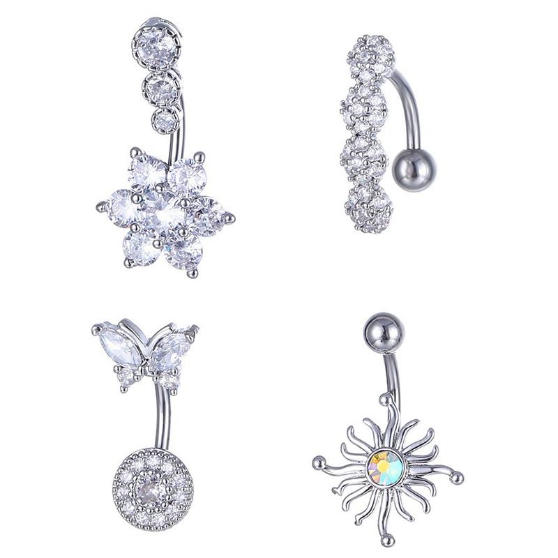 Crystal Belly Button Ring Anim - مراجعة Body Jewelry Barbell وسعره