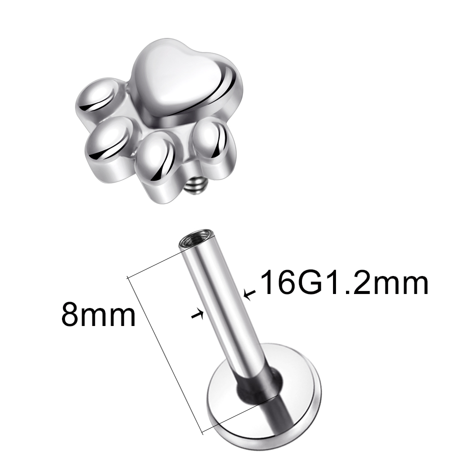 1pcs Implant Grade Titanium Pu - مراجعة Body Jewelry Implant Grade وسعره