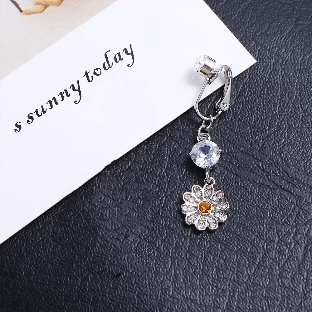 Rhinestone Stainless Steel Bod - مراجعة Body Jewelry Belly Button Rings وسعره
