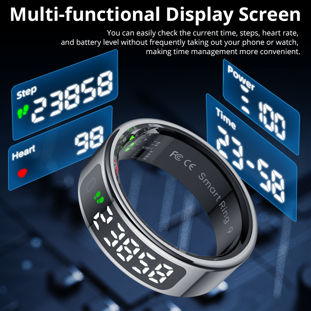 COLMI R12 Smart Ring with Disp - مراجعة Daith Heart Ring وسعره