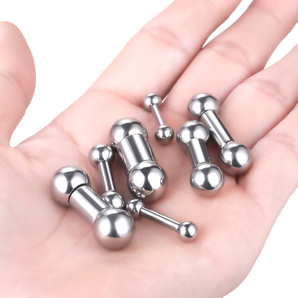 1PC Steel Big Size Genital Str - مراجعة Tongue Barbell Straight وسعره
