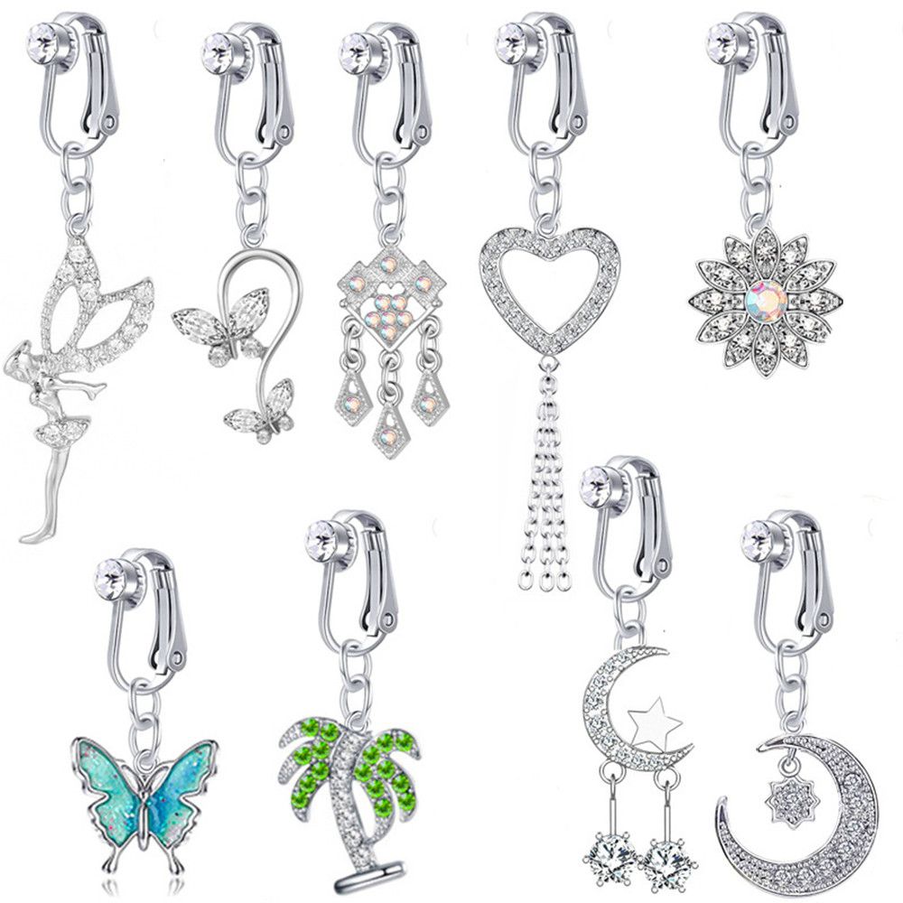 Faux Fake Belly Butterfly Fake - مراجعة Body Jewelry Belly Button Rings وسعره