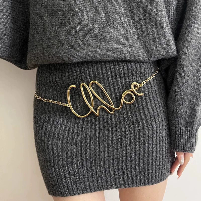 2025 New Retro Gold Letter Wai - مراجعة Body Chain Jewelry وسعره