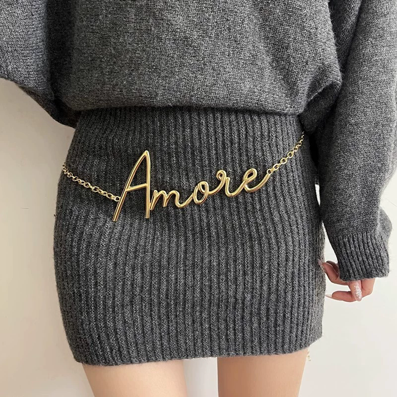 2025 New Retro Gold Letter Wai - مراجعة Body Chain Jewelry وسعره
