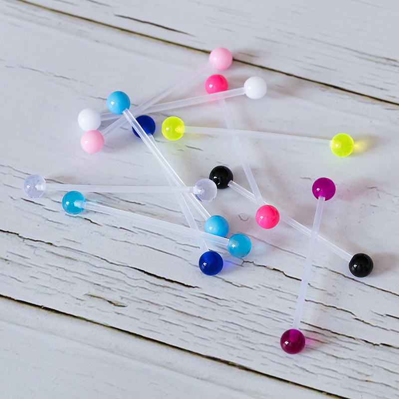 10-50pcs Acrylic Cartilage Ear - مراجعة Body Jewelry Implants وسعره