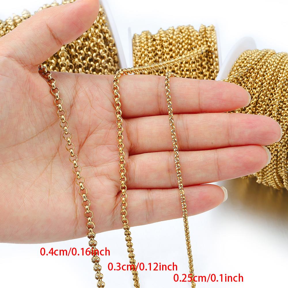 1 meter 2-4mm Stainless Steel  - مراجعة Body Chain Jewelry وسعره