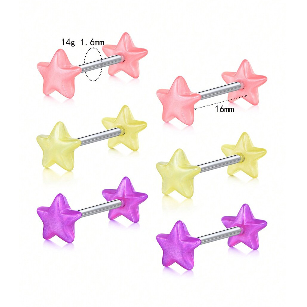 16mm 14G Stainless Steel Strai - مراجعة Tongue Barbell Straight وسعره