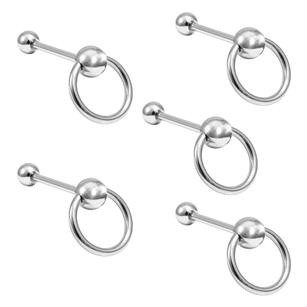 Bulk 14g 1.6mm Surgical Steel  - مراجعة Tongue Barbell Straight وسعره