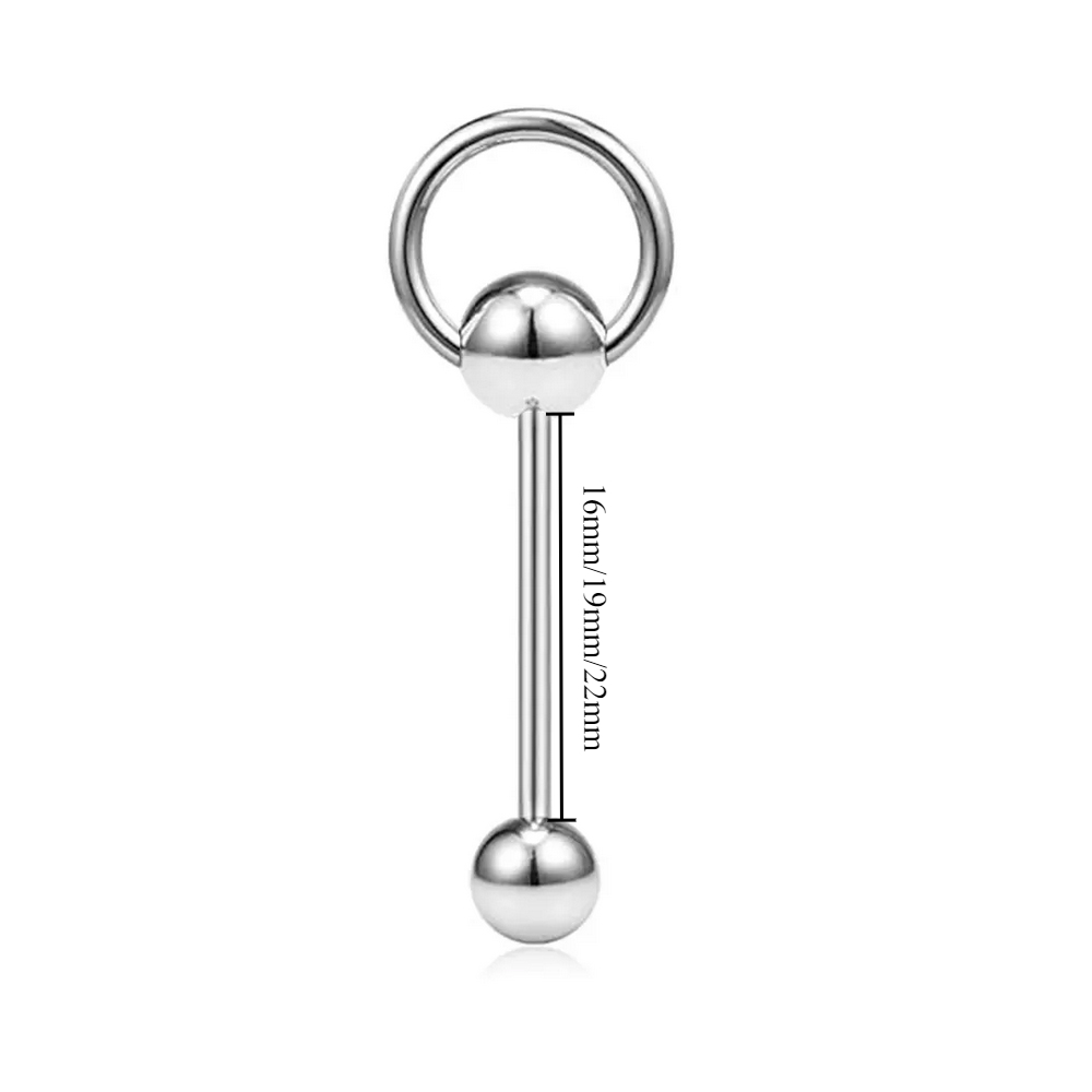 Bulk 14g 1.6mm Surgical Steel  - مراجعة Tongue Barbell Straight وسعره