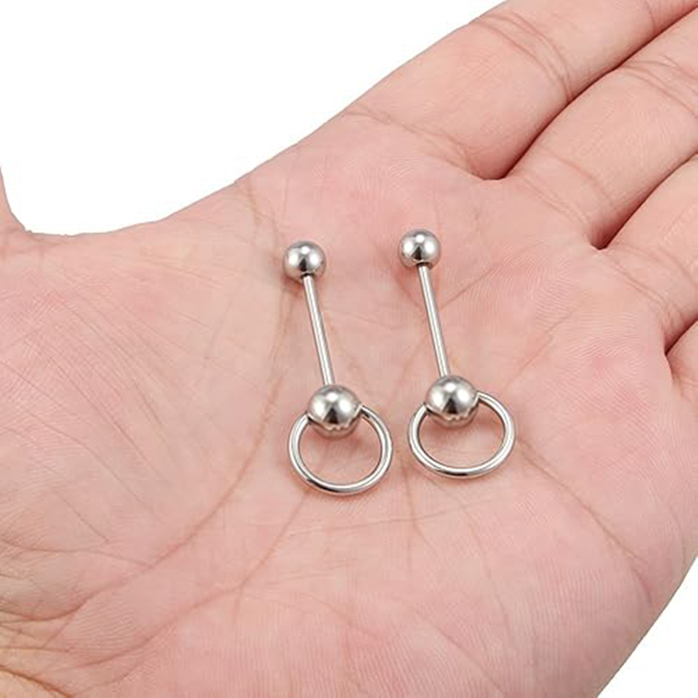 Bulk 14g 1.6mm Surgical Steel  - مراجعة Tongue Barbell Straight وسعره