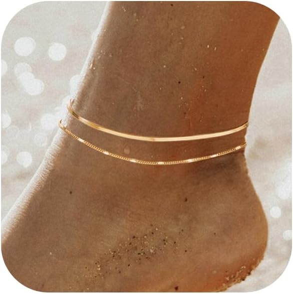 Ankle Bracelets for Women 14k  - مراجعة Body Jewelry Real Gold وسعره