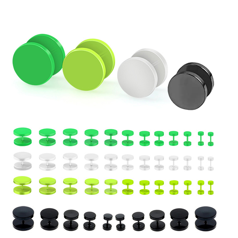 2pcs 3-14mm Baking Paint Stain - مراجعة Body Jewelry Barbell وسعره