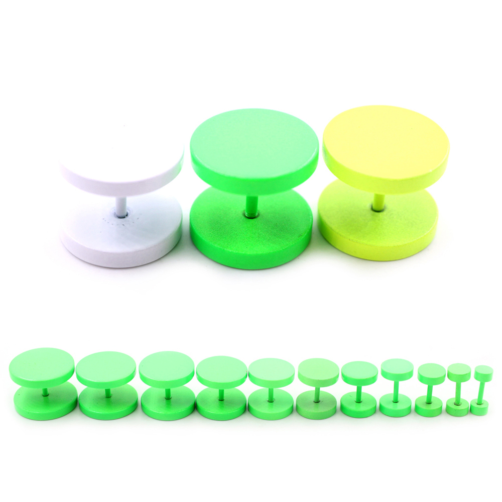 2pcs 3-14mm Baking Paint Stain - مراجعة Body Jewelry Barbell وسعره