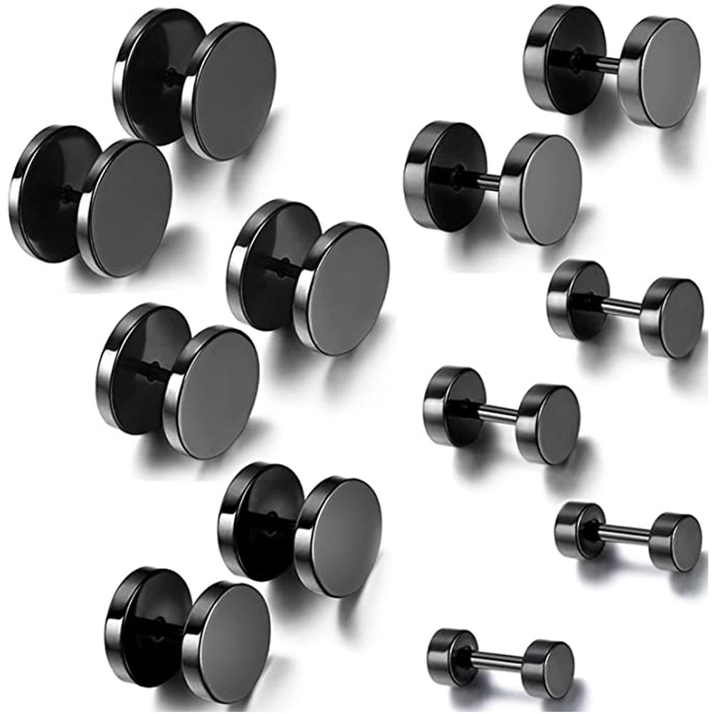 2pcs 3-14mm Baking Paint Stain - مراجعة Body Jewelry Barbell وسعره