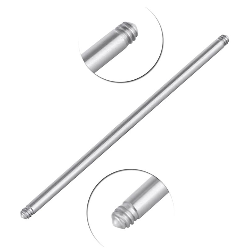 10PCS 4-42mm 316L Surgical Ste - مراجعة Tongue Barbell Straight وسعره