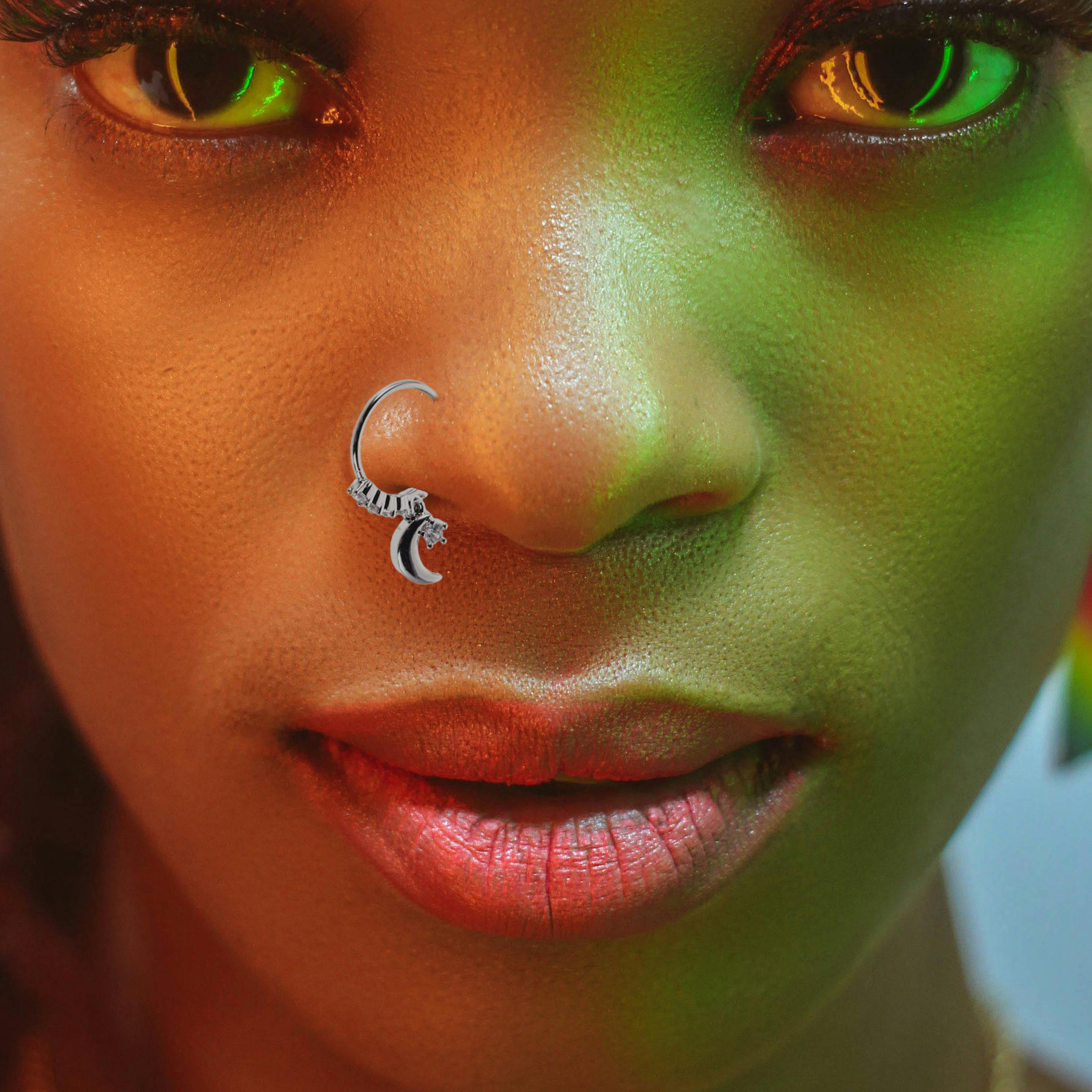 2Pcs Nose Rings Star Moon Meta - مراجعة Body Jewelry Ideas وسعره