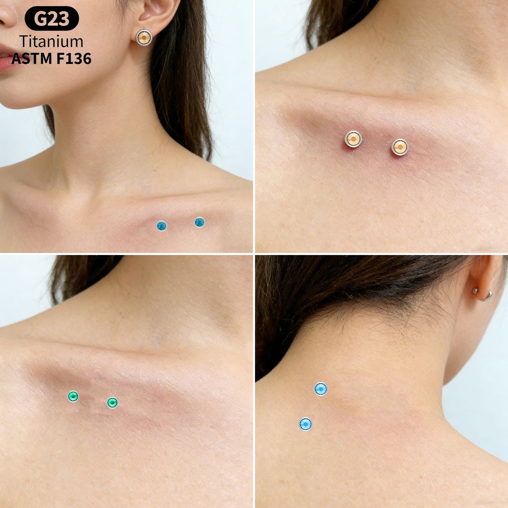 ASTM F136 Titanium Dermal Anch - مراجعة Body Jewelry Implants وسعره