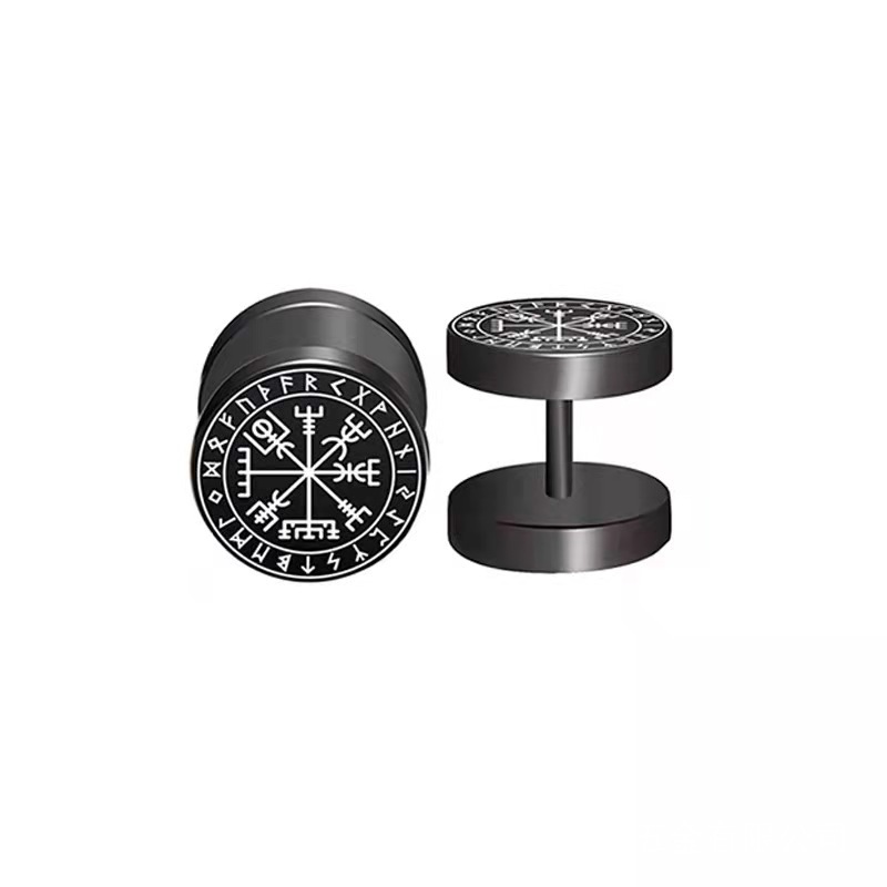 1Pair Viking Barbell Stud Earr - مراجعة Body Jewelry Barbell وسعره