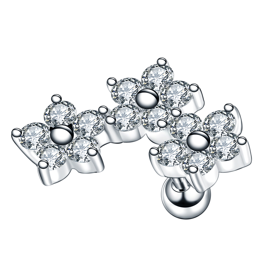 1Pc Steel Ear Cartilage Stud H - مراجعة Body Jewelry Barbell وسعره