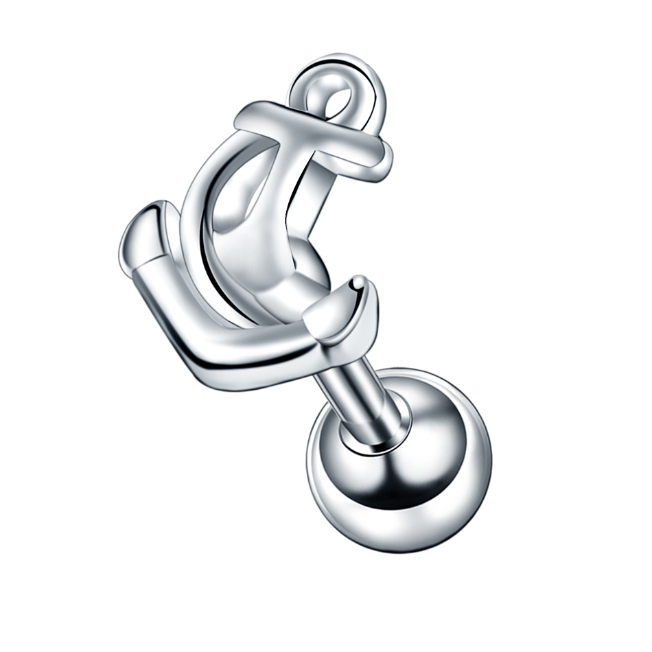 1Pc Steel Ear Cartilage Stud H - مراجعة Body Jewelry Barbell وسعره