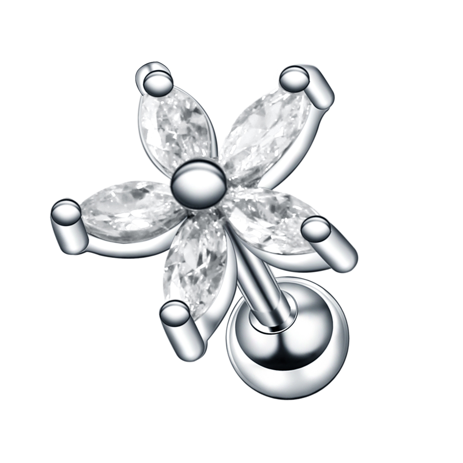 1Pc Steel Ear Cartilage Stud H - مراجعة Body Jewelry Barbell وسعره