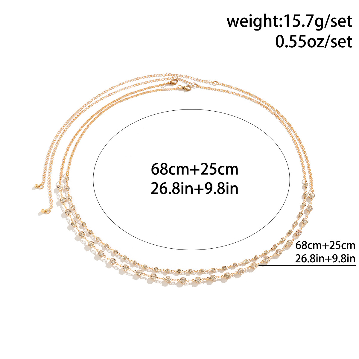 Retro Simple Sweet Luxury Shin - مراجعة Body Chain Jewelry وسعره