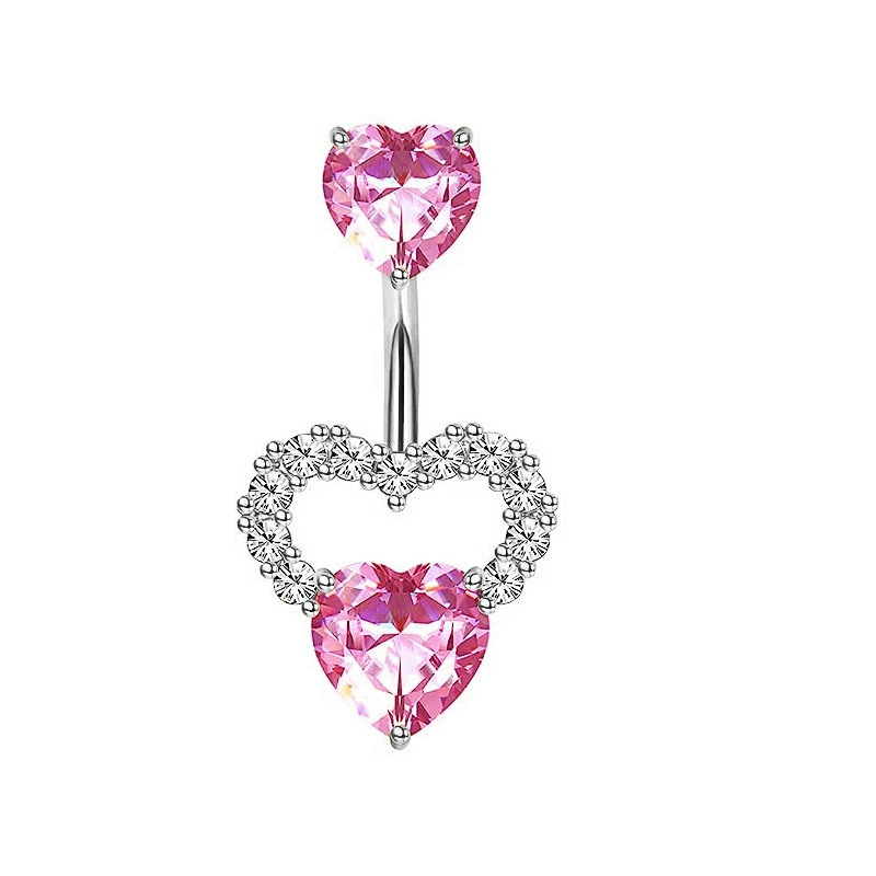 1PCS Pink Crown Belly Button R - مراجعة Body Jewelry Barbell وسعره