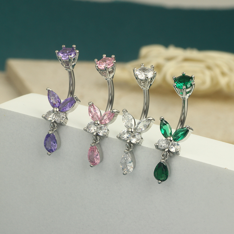 14G Dangle Butterfly Belly Rin - مراجعة Body Jewelry Co وسعره