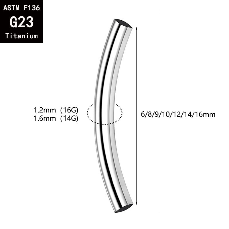 5 Pcs/Lot ASTM F136 Titanium I - مراجعة Body Jewelry Barbell وسعره
