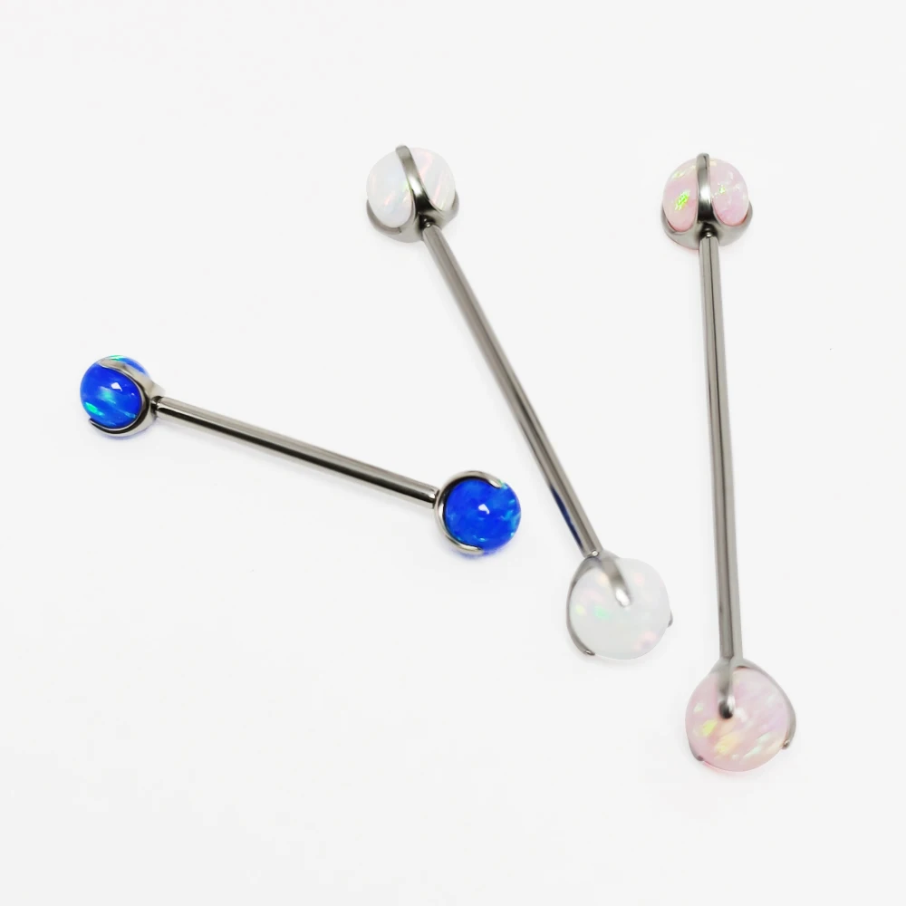 G23 Titanium opal Barbell Ball - مراجعة Tongue Barbell Straight وسعره