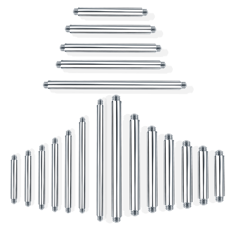 20pcs 14/16G Surgical Steel St - مراجعة Tongue Barbell Straight وسعره