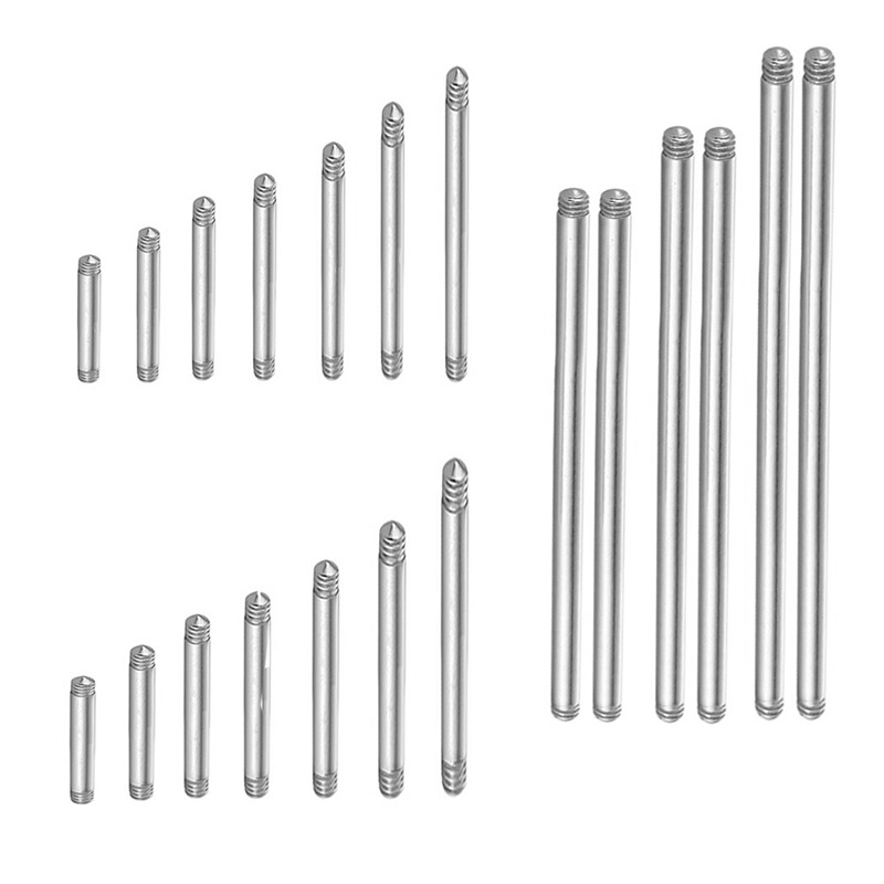 20pcs 14/16G Surgical Steel St - مراجعة Tongue Barbell Straight وسعره
