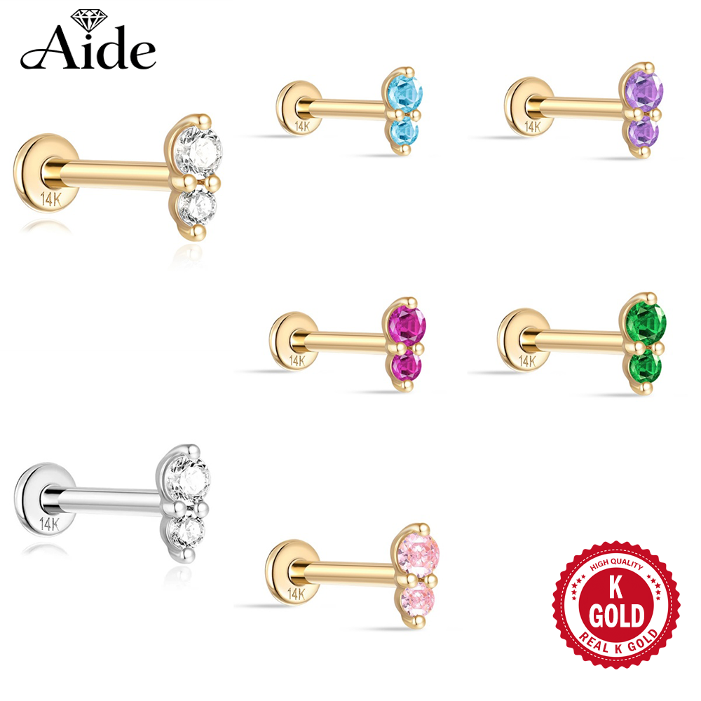 AIDE Real 14K Solid Gold Color - مراجعة Body Jewelry Real Gold وسعره