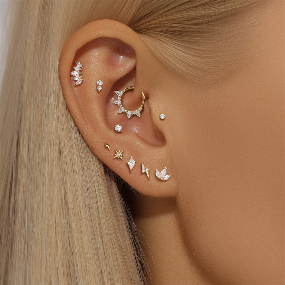 AIDE Real 14K Solid Gold Color - مراجعة Body Jewelry Real Gold وسعره