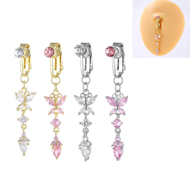 EVISPOL Clip On Belly Button R - مراجعة Body Jewelry Belly Button Rings وسعره