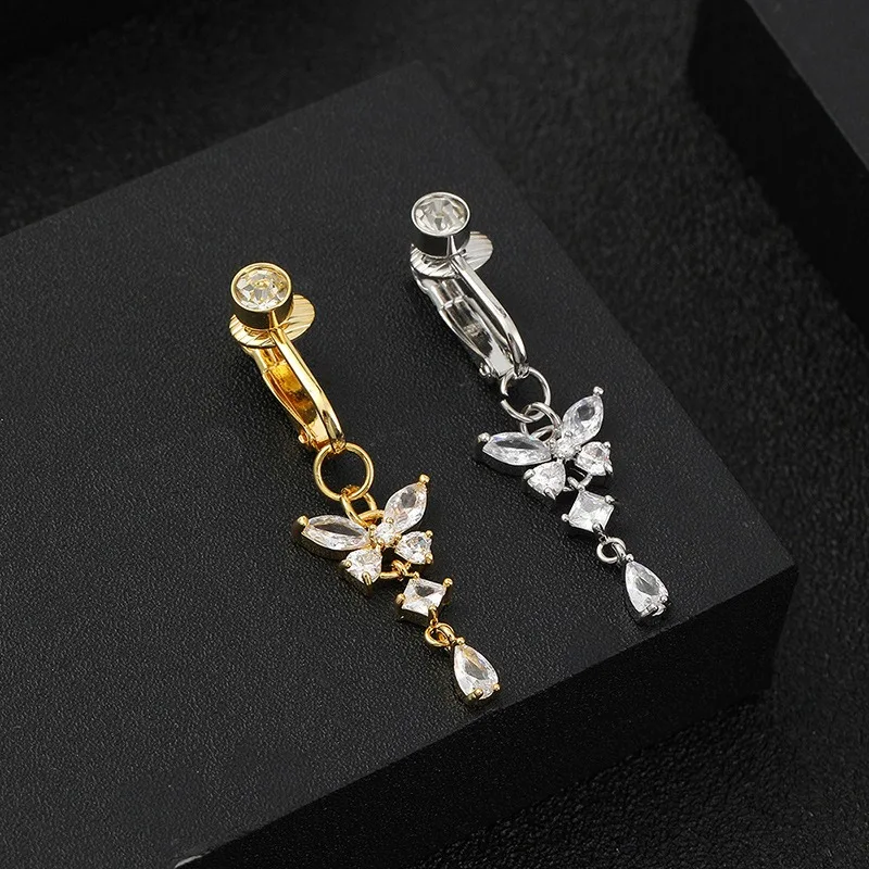 EVISPOL Clip On Belly Button R - مراجعة Body Jewelry Belly Button Rings وسعره