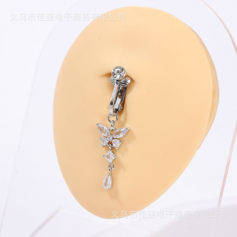 EVISPOL Clip On Belly Button R - مراجعة Body Jewelry Belly Button Rings وسعره