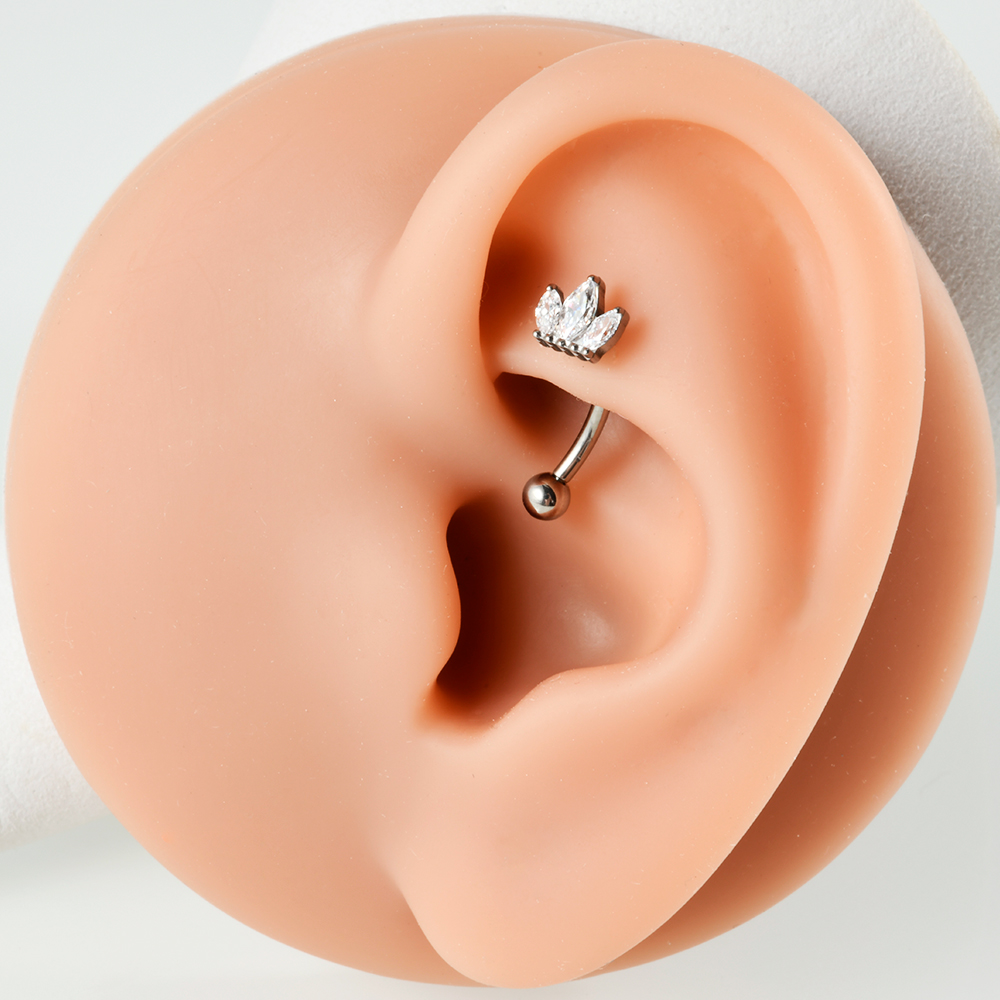 Dreamlee 1Pc G23 Titanium Rook - مراجعة Eyebrow Curved Barbell وسعره