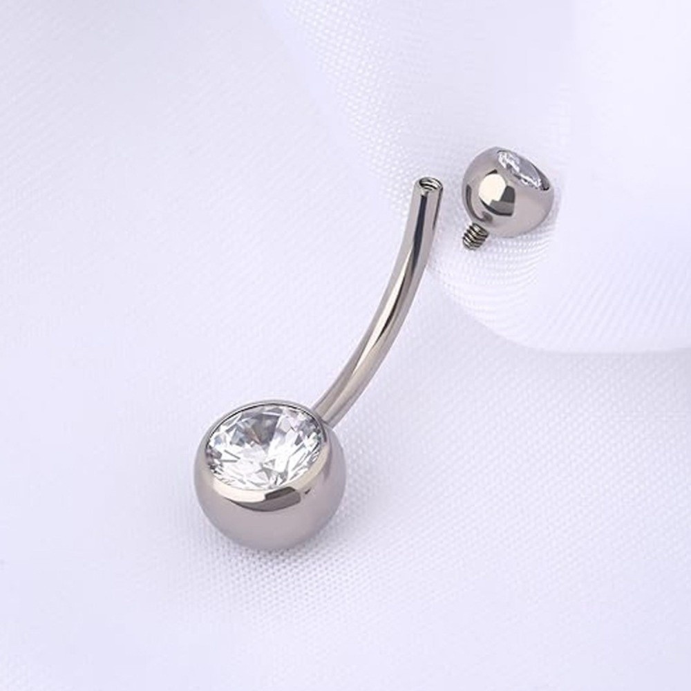High Quality Titanium Material - مراجعة Body Jewelry Belly Button Rings وسعره