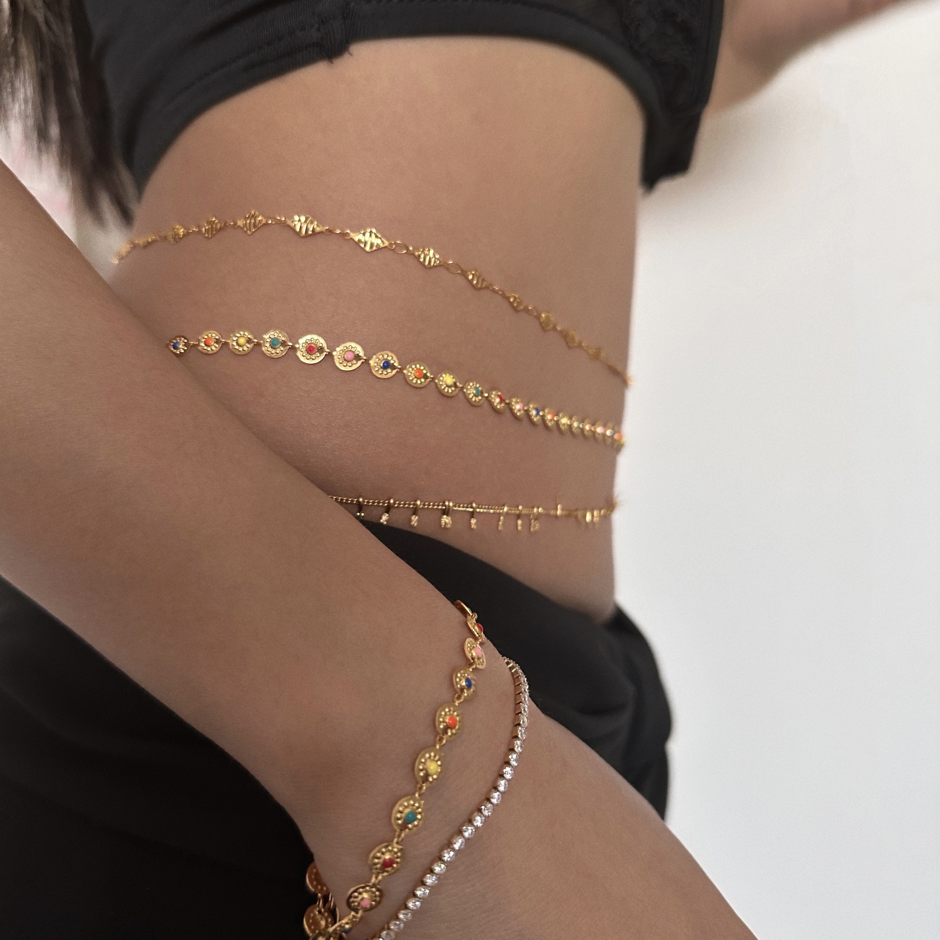 Punk Round Stainless Steel Wai - مراجعة Body Chain Jewelry وسعره